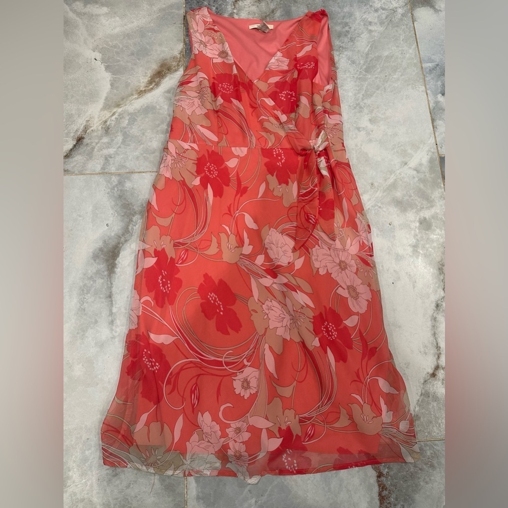 Merona Red Spaghetti Strap Sundress Midi